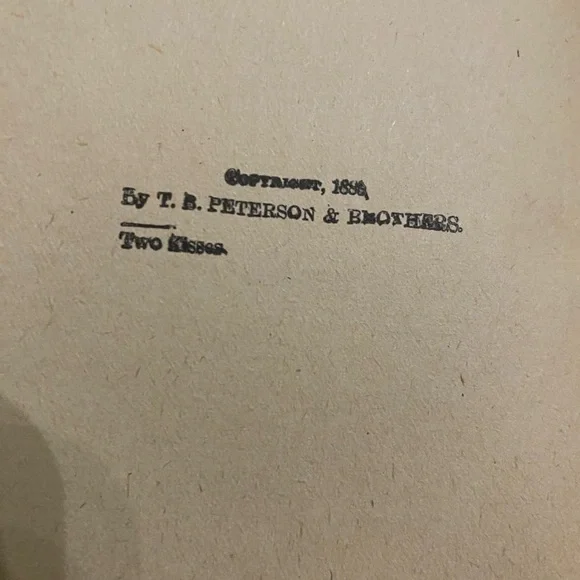 TWO KISSES Or TO WED OR NOT WED By Hawley Smart Victorian Novel 1886